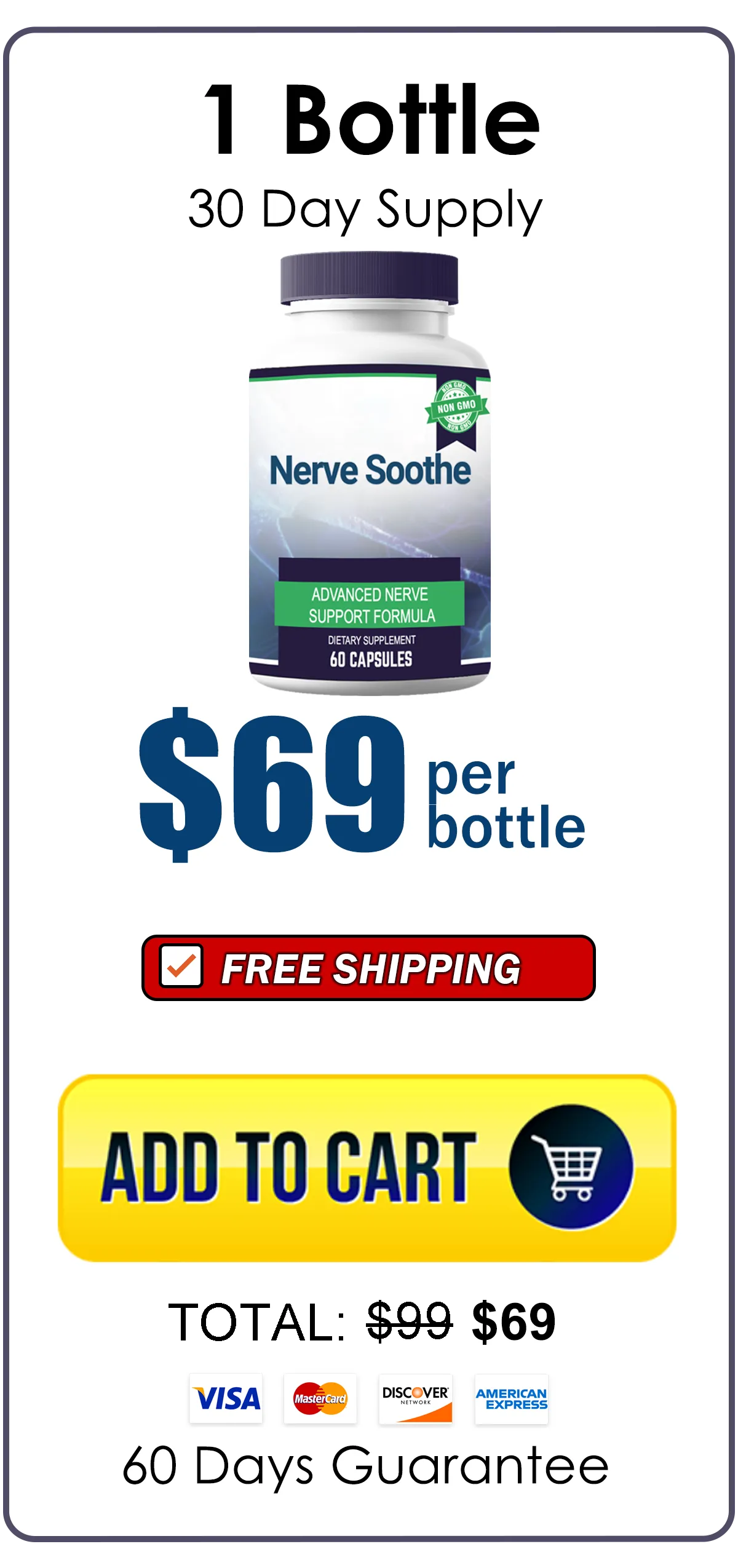 Nerve Soothe 1 bottle package