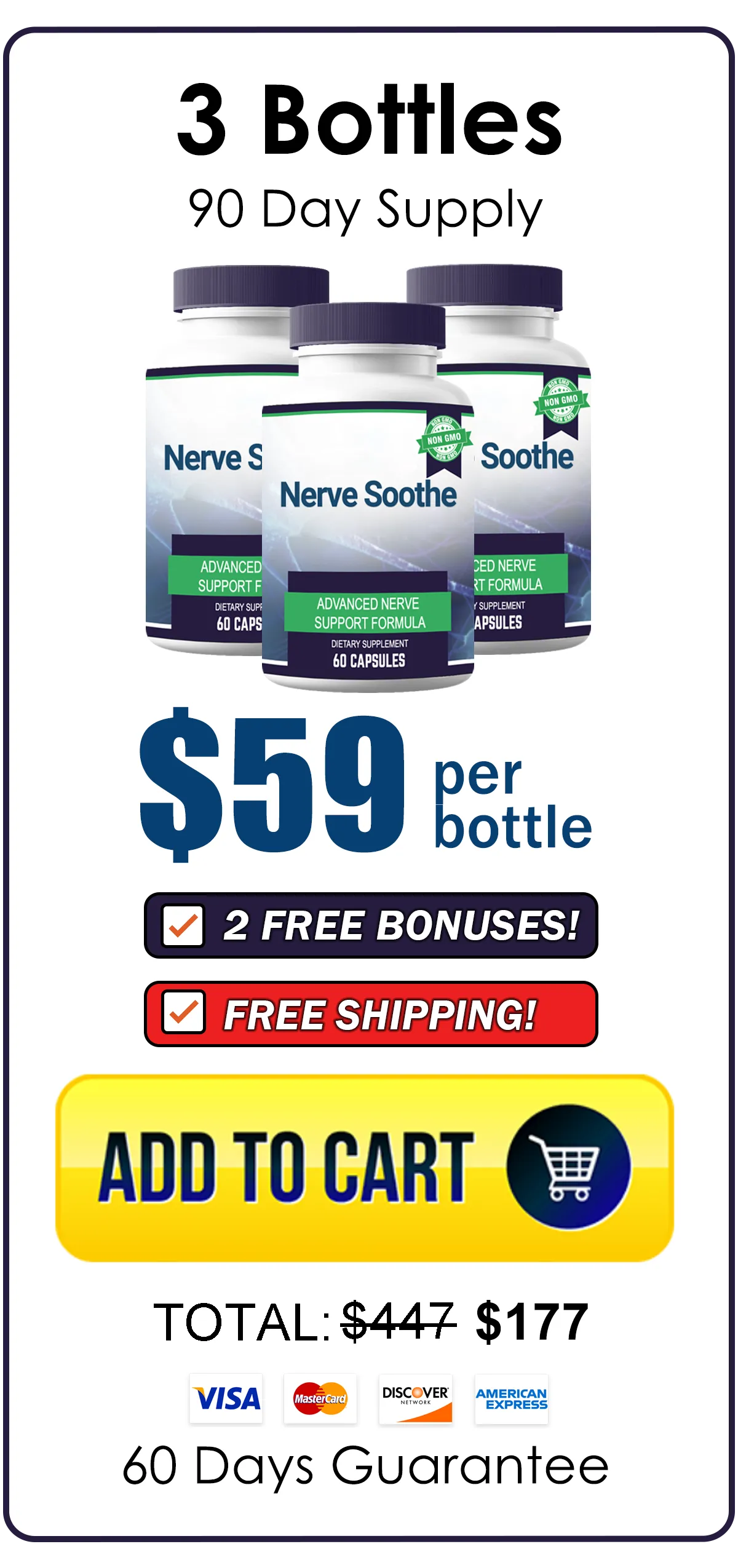 Nerve Soothe 3 bottle package